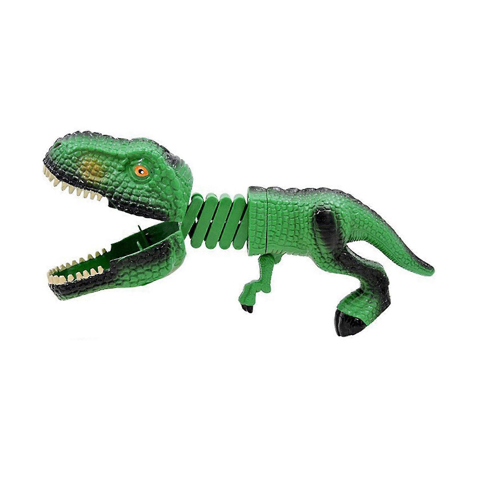 Dinosaurs Telescopic Spring Manipulator Clips Fun Bite Hand Dinosaur Spoof Toys