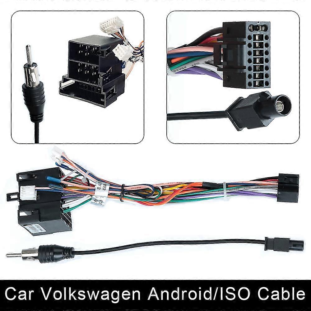 Power Connector Universal 2 Din Car Android Radio Cable