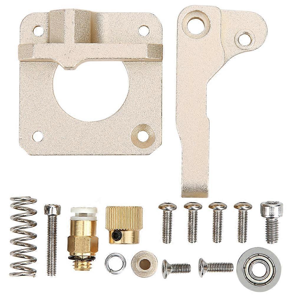 CR10 Alloy Extruder Kit Left Direction, Durable Gold 3D Printer Accessories Compatible with Various Models