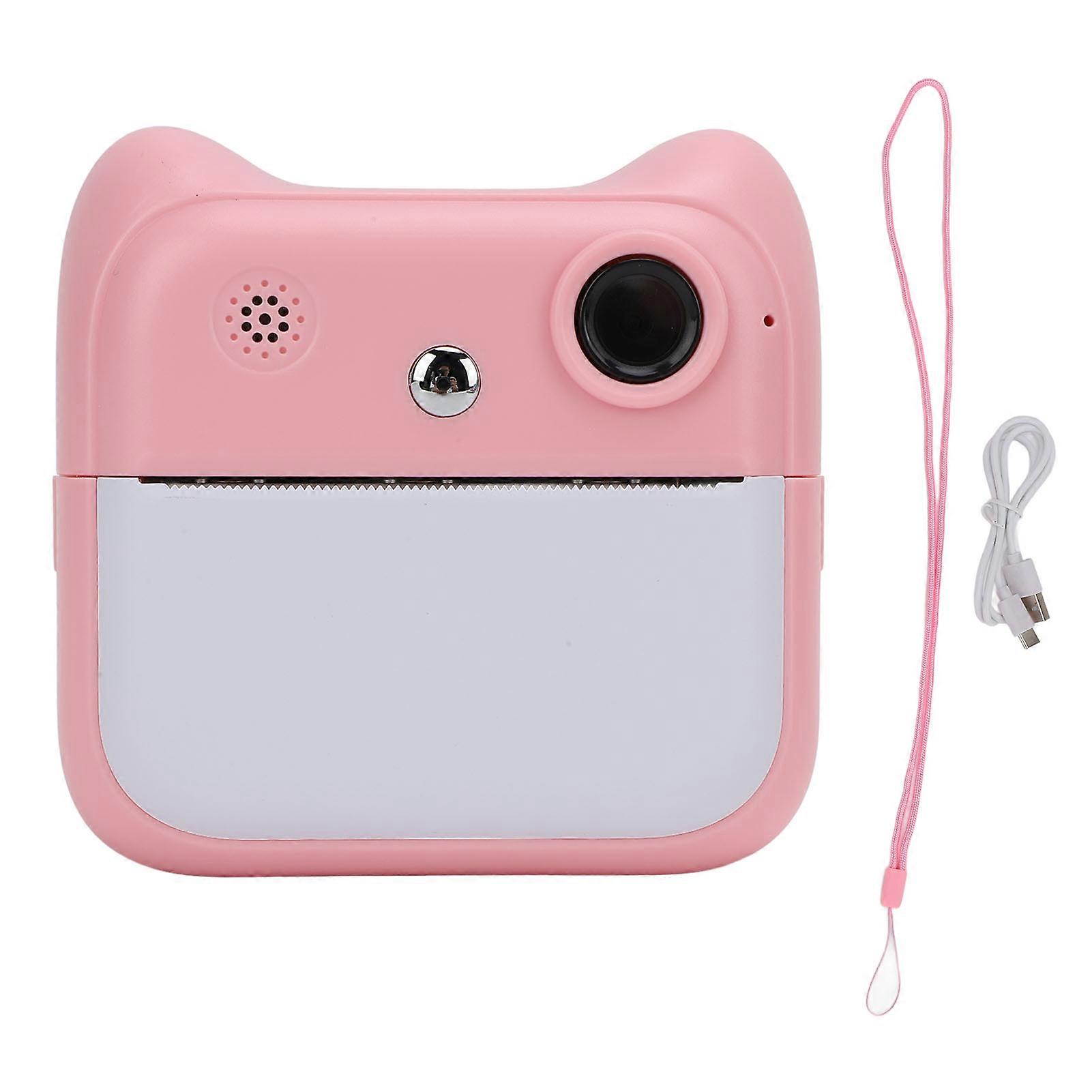 Instant Print Camera 48MP 2.4in Screen Thermal Printing 800mAh Battery Clear Image Digital Zoom for Students Blue