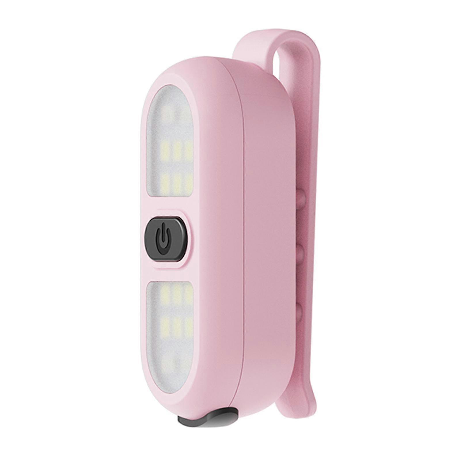Running Light Clip-on Flashlight High Lumens 2 Modes Lightweight Portable Hands-Free Rechargeable Safety Light LED Work Light
