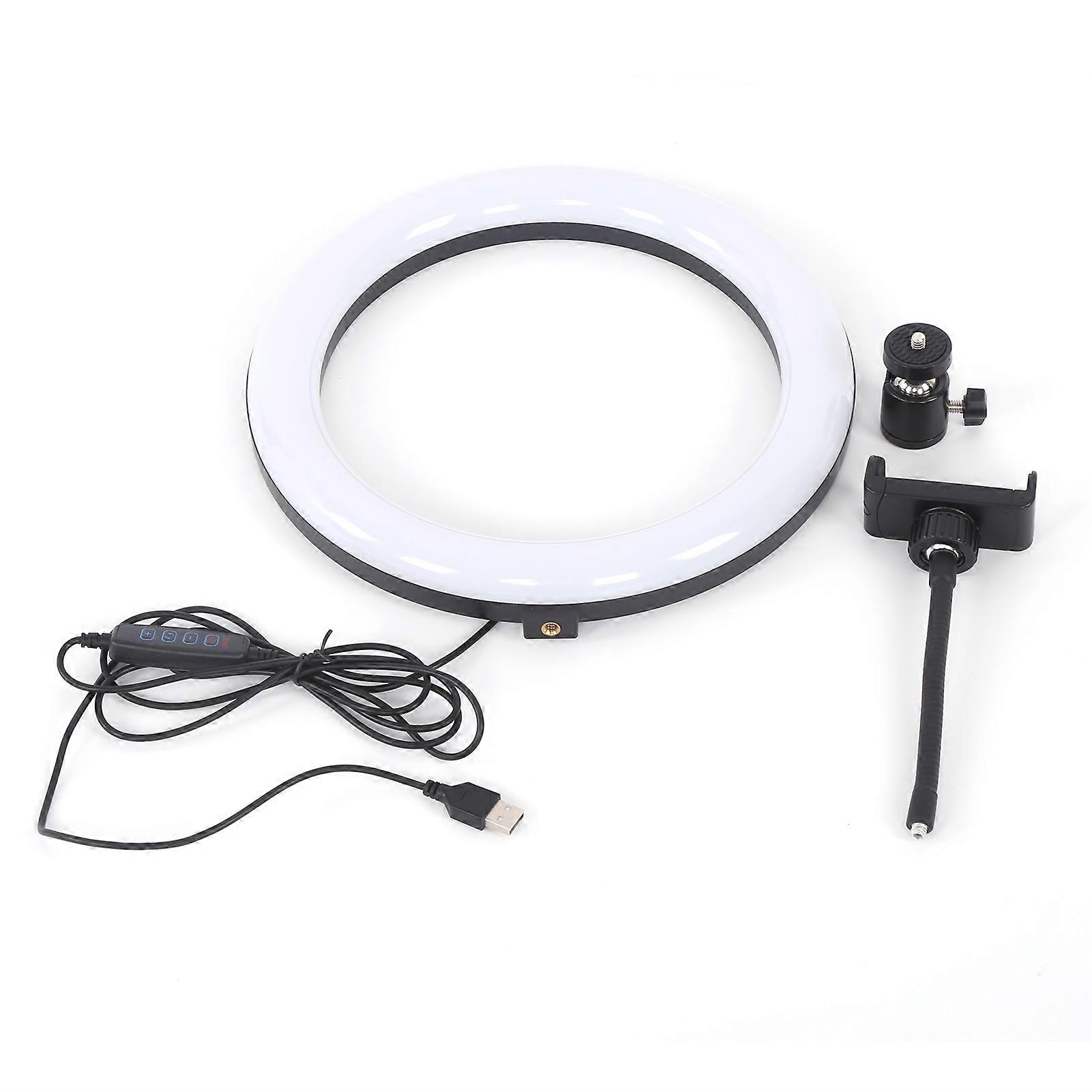 Anel de luz 10 polegadas O Ring Lights com suporte para telefone 3 cores reguláveis 10 níveis de brilho