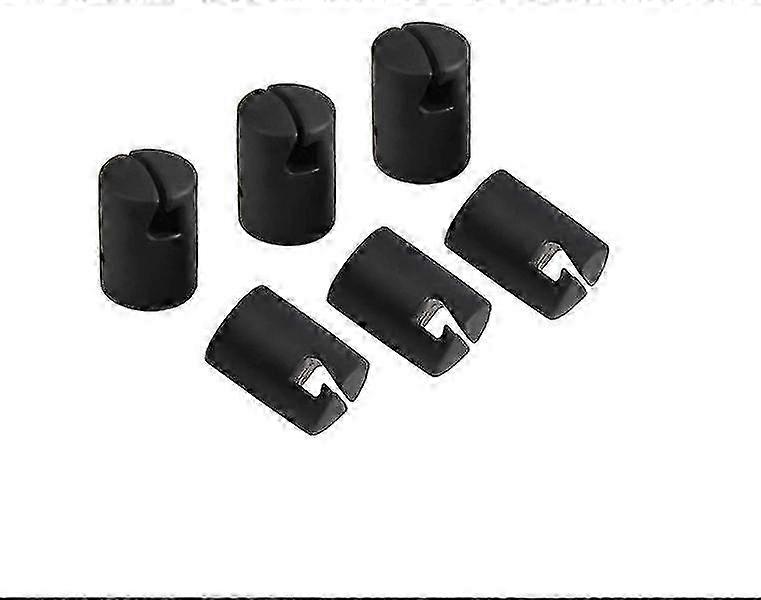 Trampoline Pole Cap Enclosure G Shaped Pole Cap Trampoline Shell Rod Cap With Screw For Flat Steel Sheet Top Ring System(1set Of 6pcs,black) g20242733