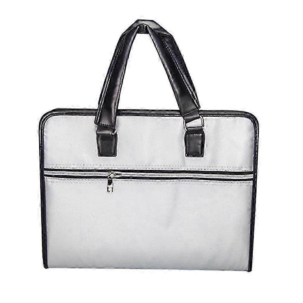 Fireproof File Folder Document Bag Waterproof Pouch Case Safe Zipper Office