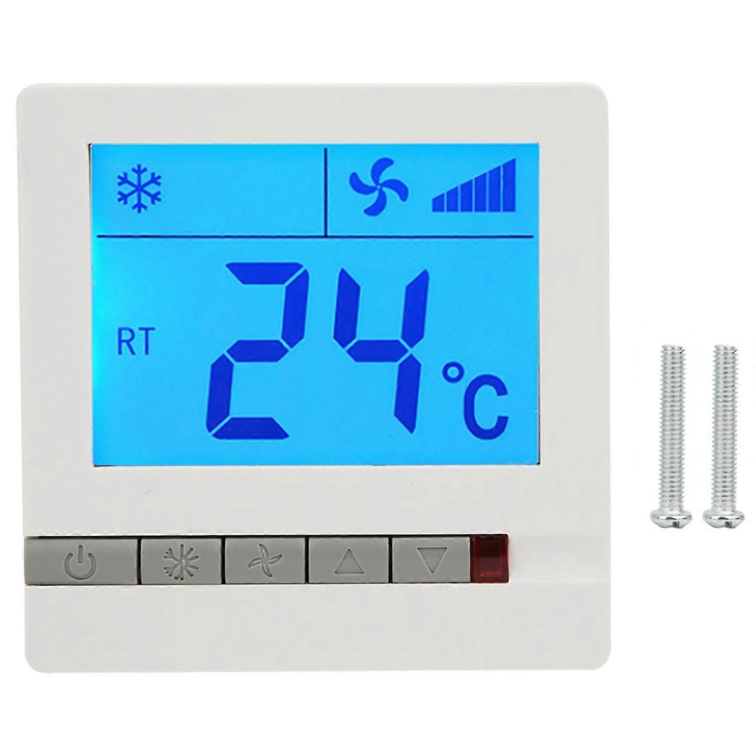 LCD الرقمية ترموستات تأخير ضاغط حماية مروحة لفائف وحدة التحكم في درجة الحرارة
