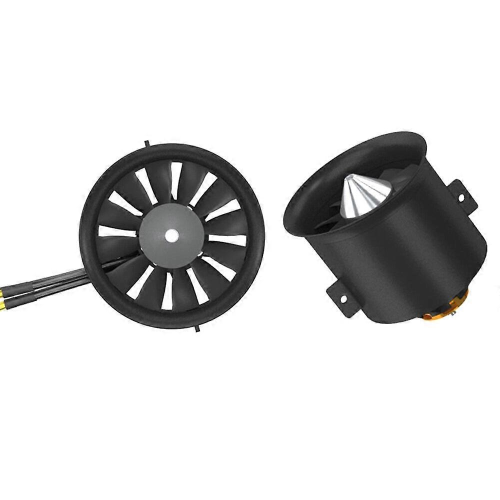 QX-Motor 70mm 12 Blades EDF Unit Ducted Fan Set With QF3027-2200KV Brushless Motor for RC Airplane J