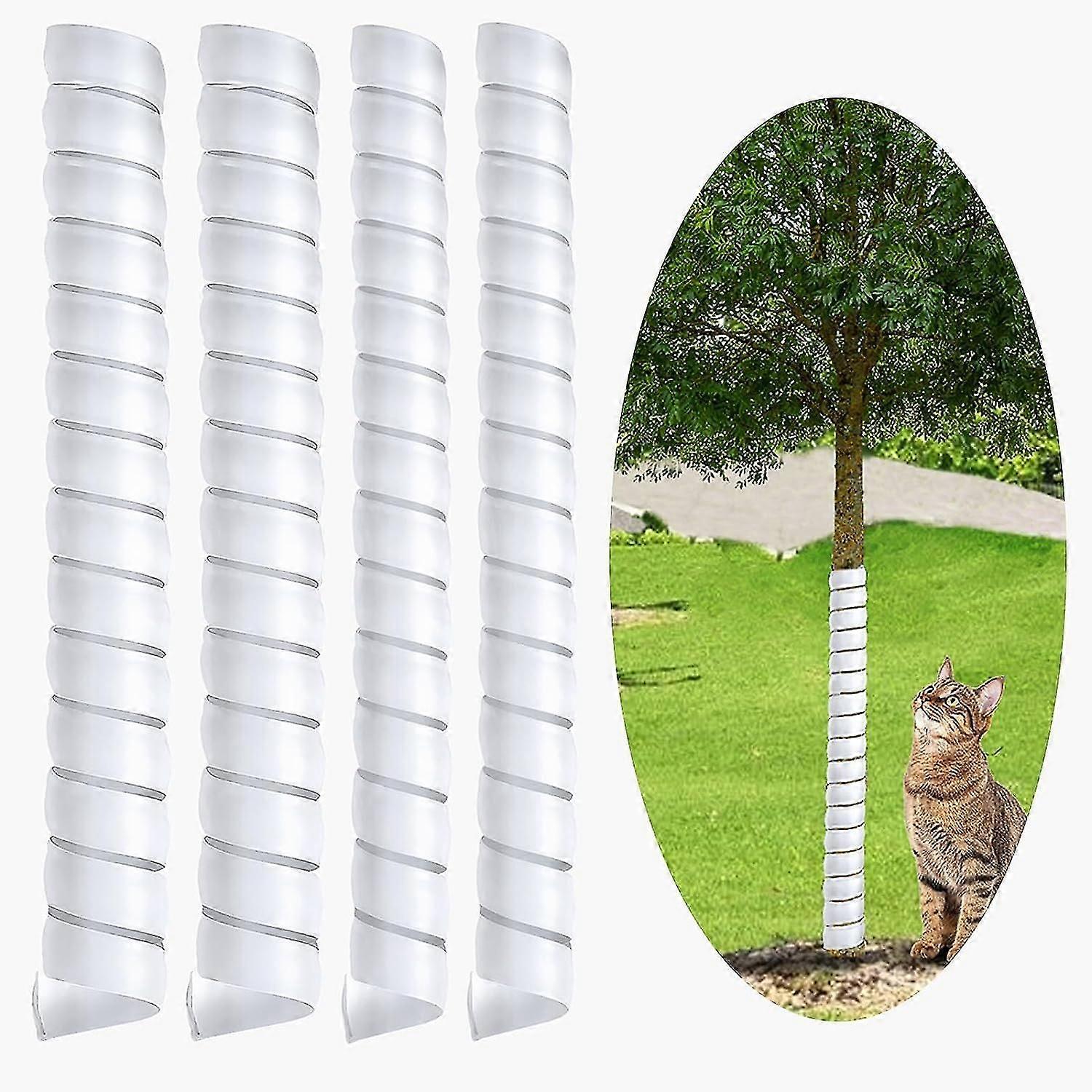 4pcs Tree Trunk Protector, Spiral Tree Guard, Spiral Tree For Saplings In 2 Size, Tree Bark Protector Tube Wraps To Protect Saplings