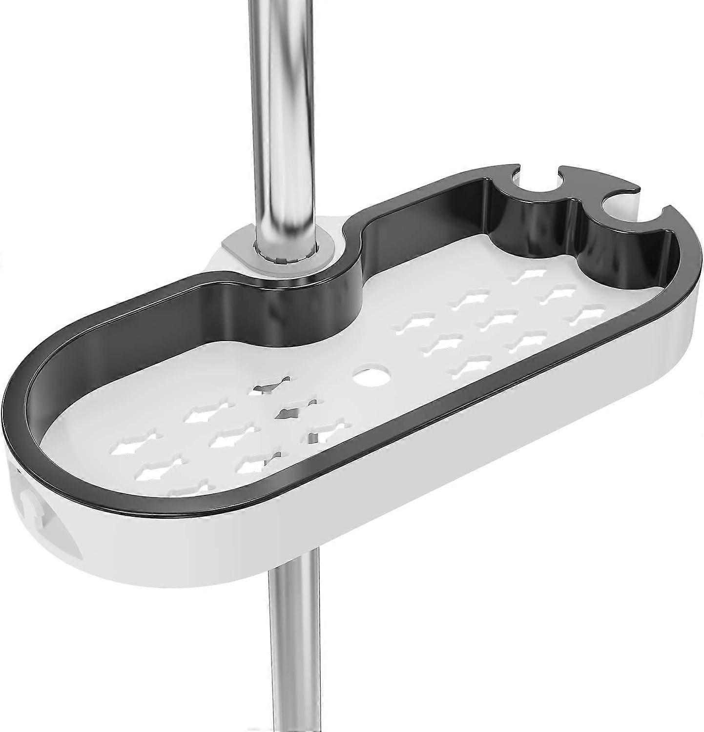 Rust-Proof ABS Soap Dish, No-Drill Wall-Mounted, Easy-Clean Shower Accessory