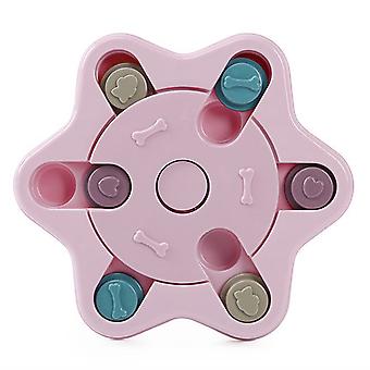 Veeki Dog Puzzle Toys,dogs Food Puzzle Feeder Toys For Iq Training & Mental Enrichment,dog Treat Puzzle   Pink