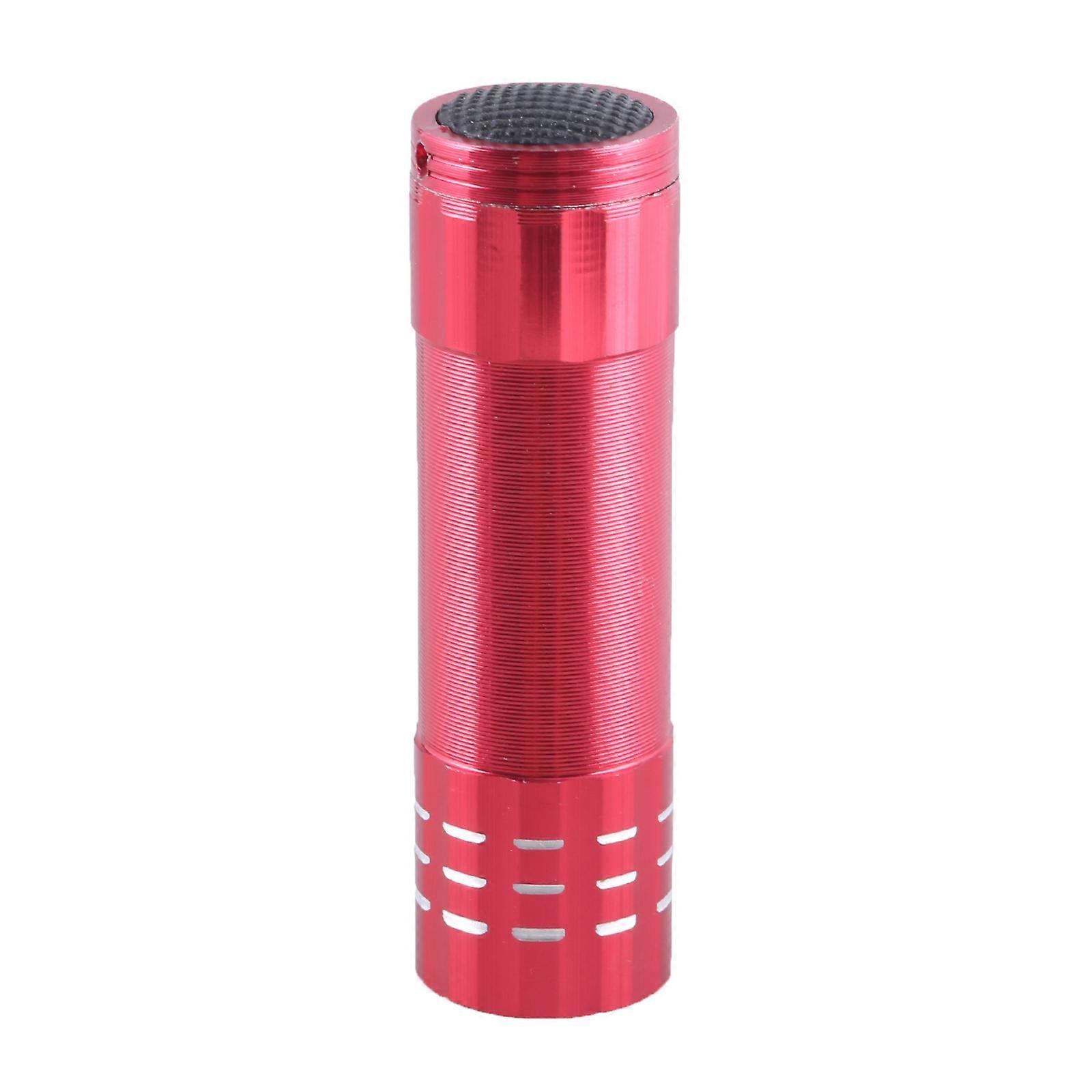 Functional Secret Space for Storing Item Convenient Security Concealed Space for Cash and Jewelry within a Flashlight  Red