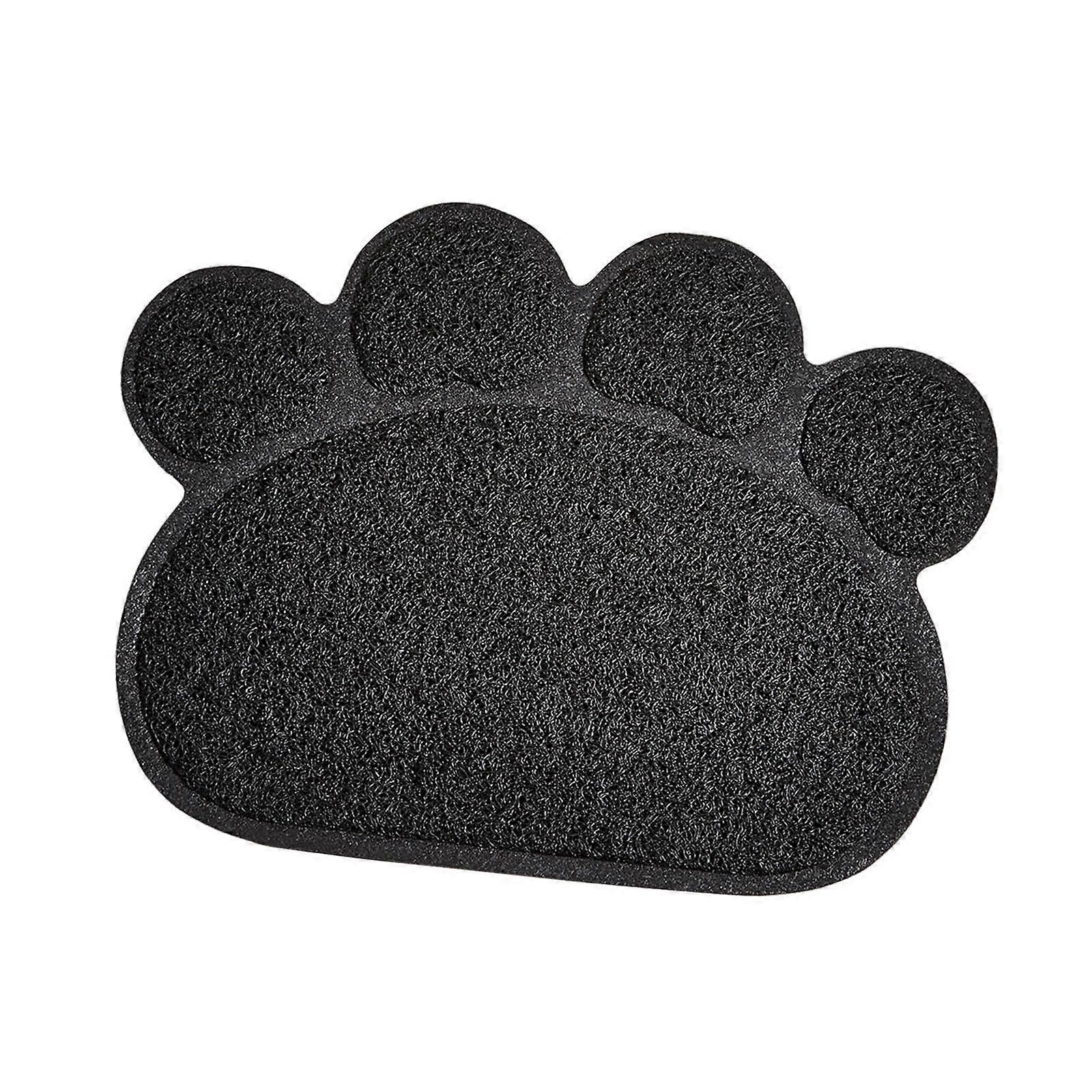 Katzentoilette Matte Hund Katze Napf Matte für Kleintiere Welpe leichter zu reinigen Schwarz