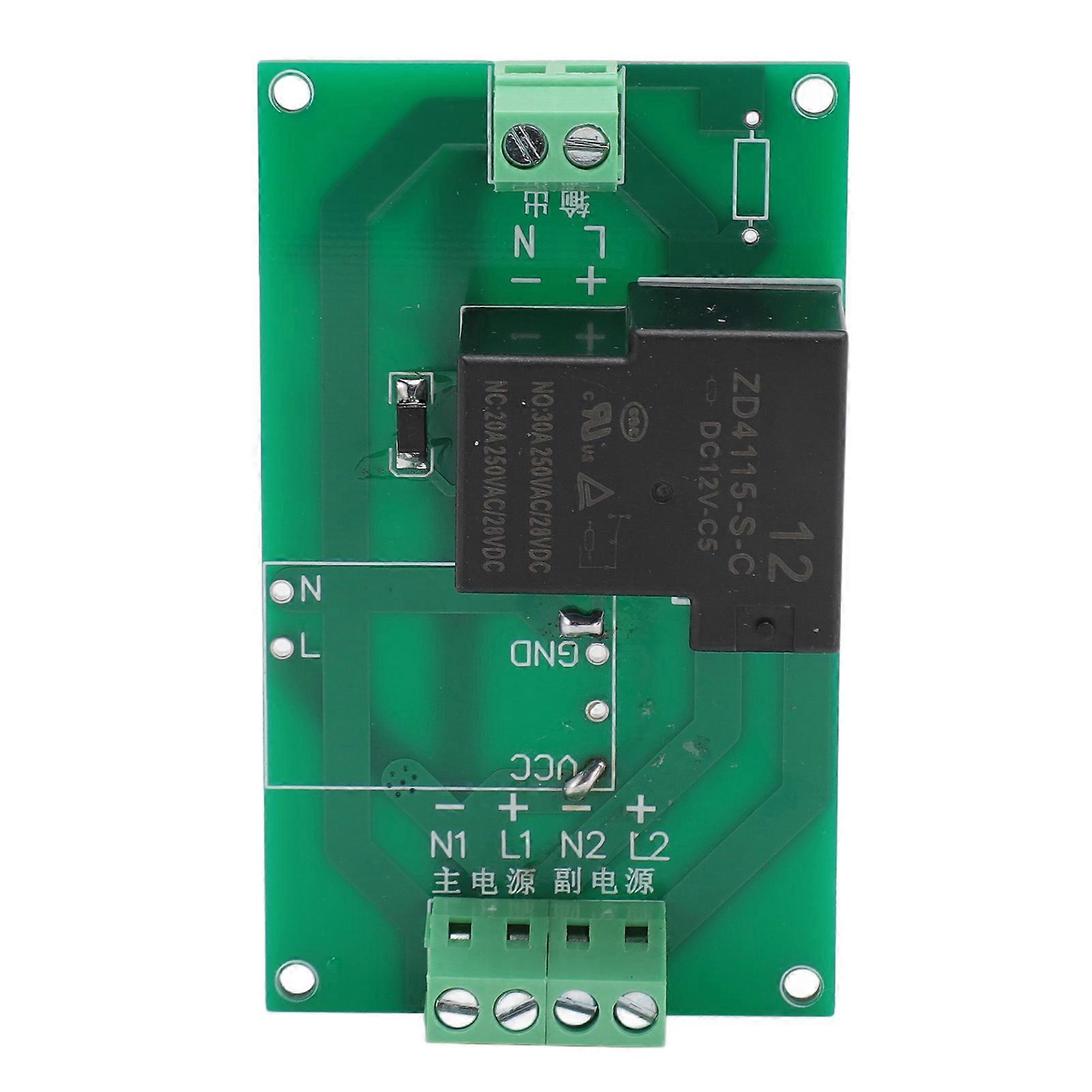 Power Automatic Switch Module Dual Power Supply Conversion Emergency Power Controller Module 12V with Matching Housing 