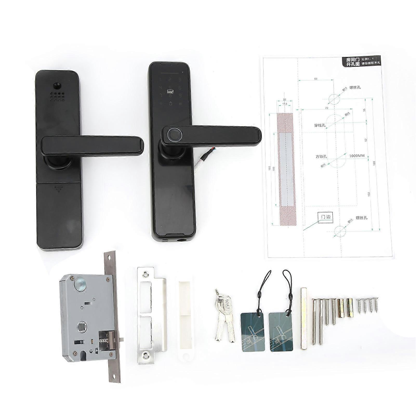 Door Lock, Fingerprint, Password Lock