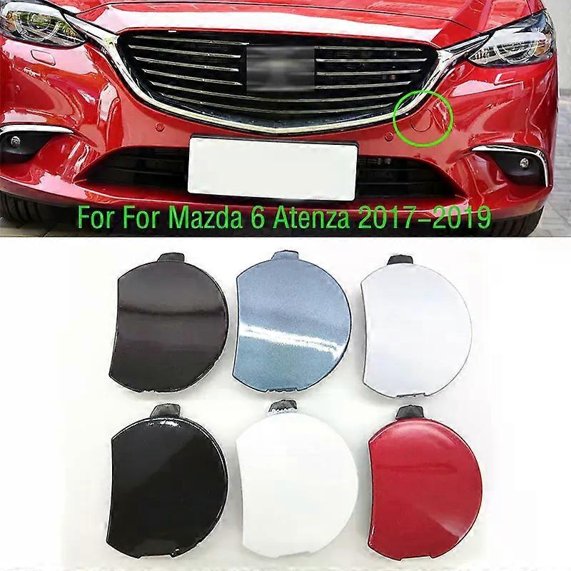 compatible for Mazda 6 Atenza 2017 2018 2019 Car Front Bumper Tow Hook Cover Cap Trailer Hauling Eye Lid MAXP