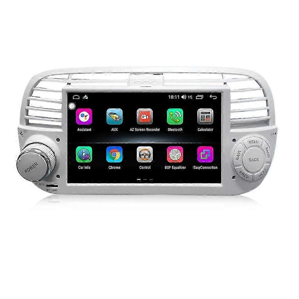 MEKEDE CarPlay Android Quad Core Car GPS Navigation DVD Multimedia Player for FIAT 500 1 Din Car Radio Stereo Buit In FM DPS BT