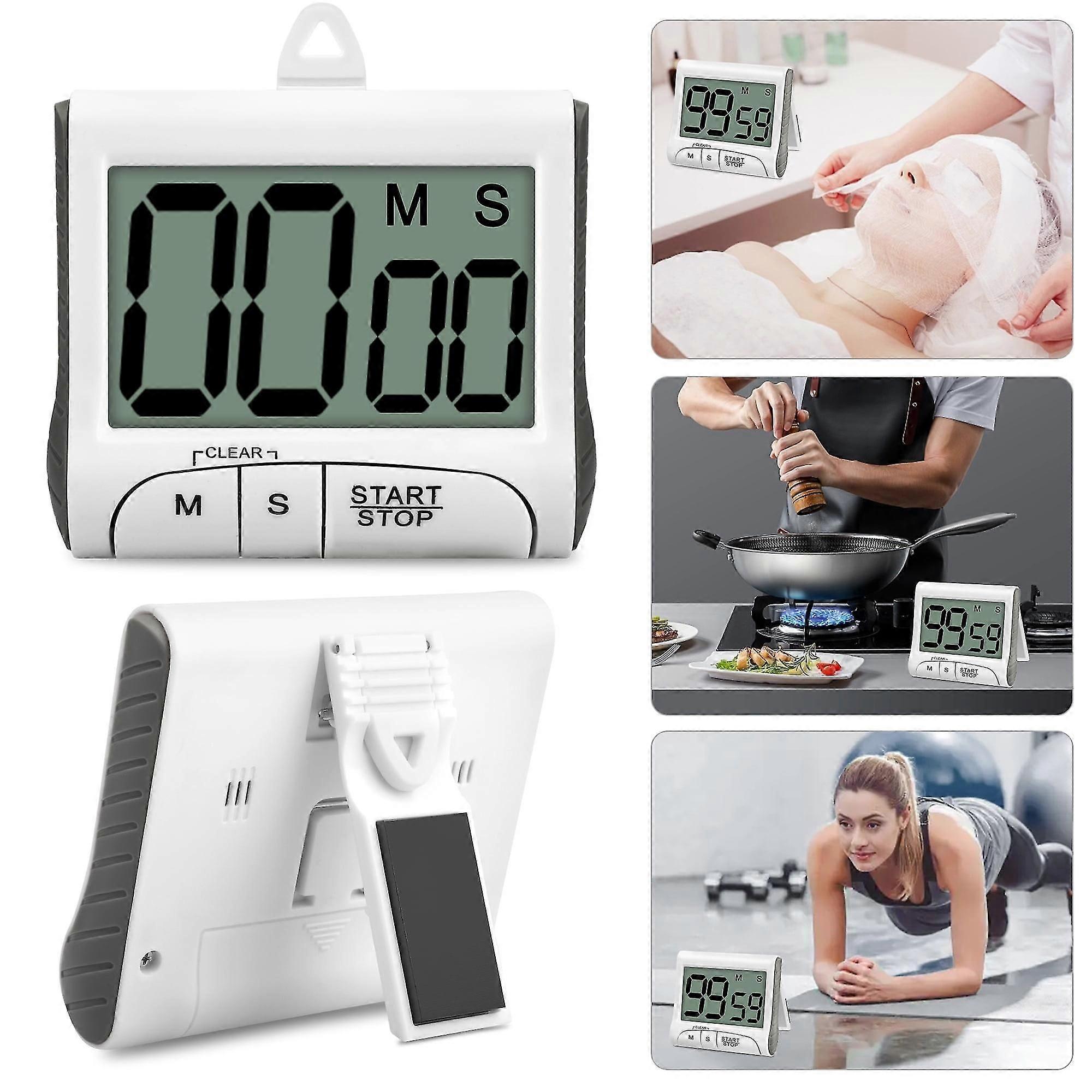 Digital Kitchen Timer; Large Display Big Digits Loud Alarm Magnetic Stand Minute Second Count Up Count Down Timer  hk