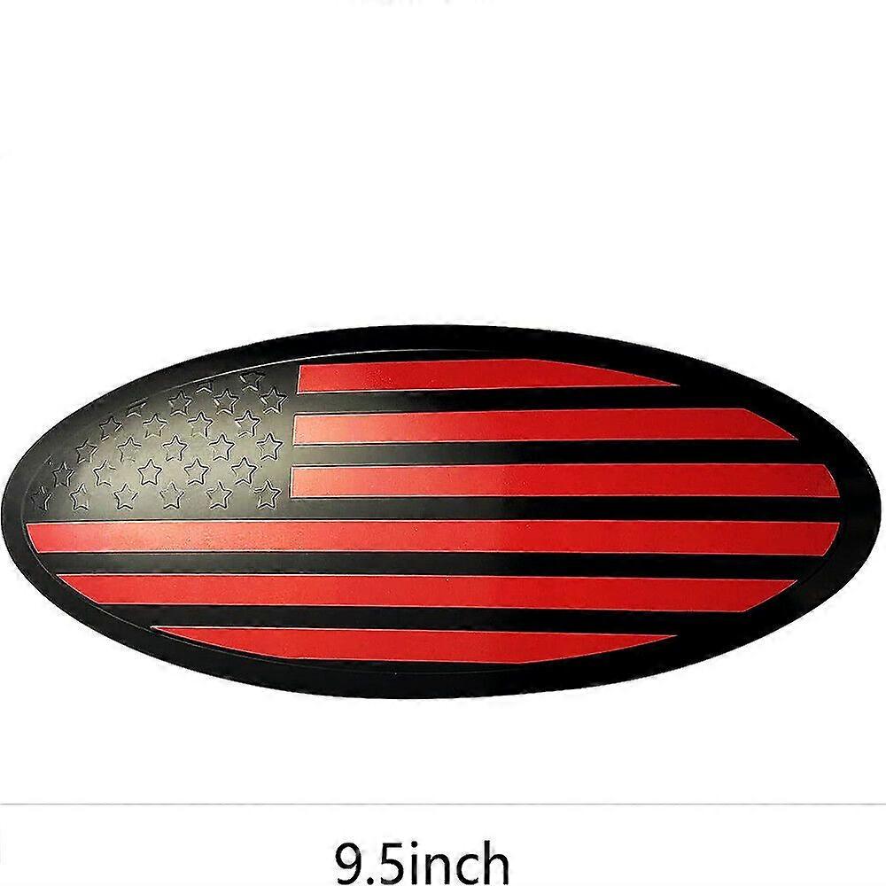 9.5" Inch Overlay Front Rear Oval Red Flag Emblem for Ford F150 2015~2021 RED!!! No.82085