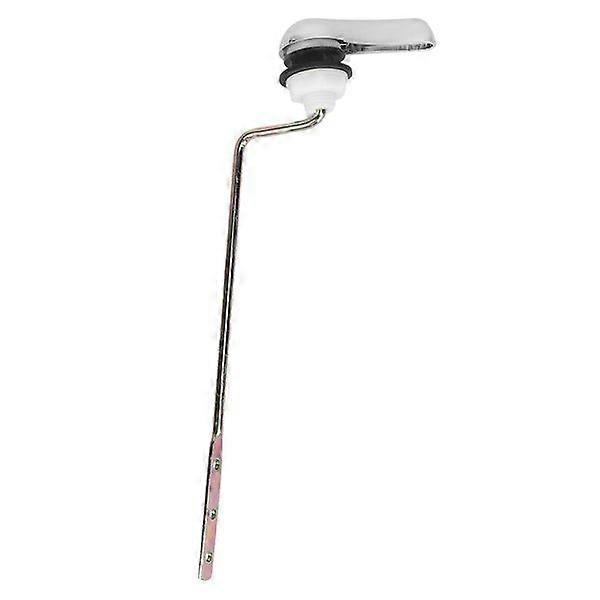 Sleek Silver Toilet Tank Handle for Side Mount Flush Levers - Durable ABS, Easy to Install, Adjustable Metal Bar