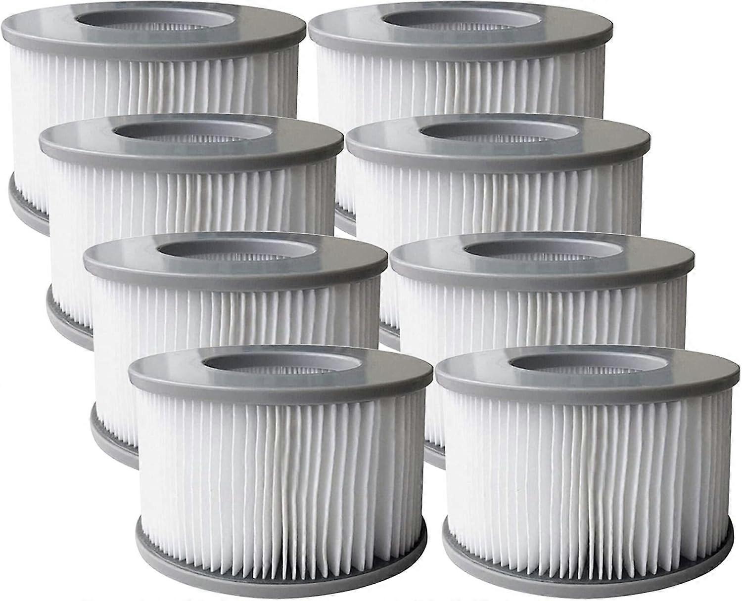 Pack Of 8 Replacement Filter Cartridges For Mspa Inflatable Pool, Jacuzzi