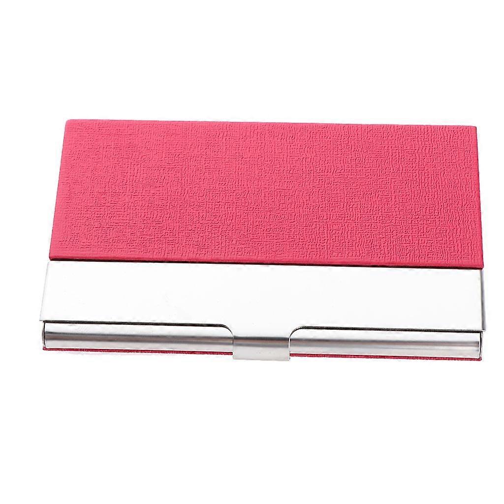 Porte-cartes en acier PU de luxe