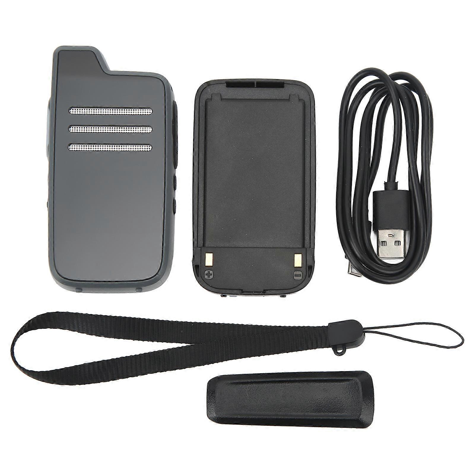 Mini Rechargeable 2-Way Walkie Talkie with Clear Sound, Wide Compatibility & Encryption