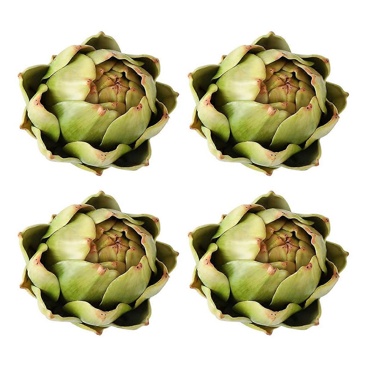 4Pcs Artificial Artichoke Vegetables&Fruits for Home Party Table Deco