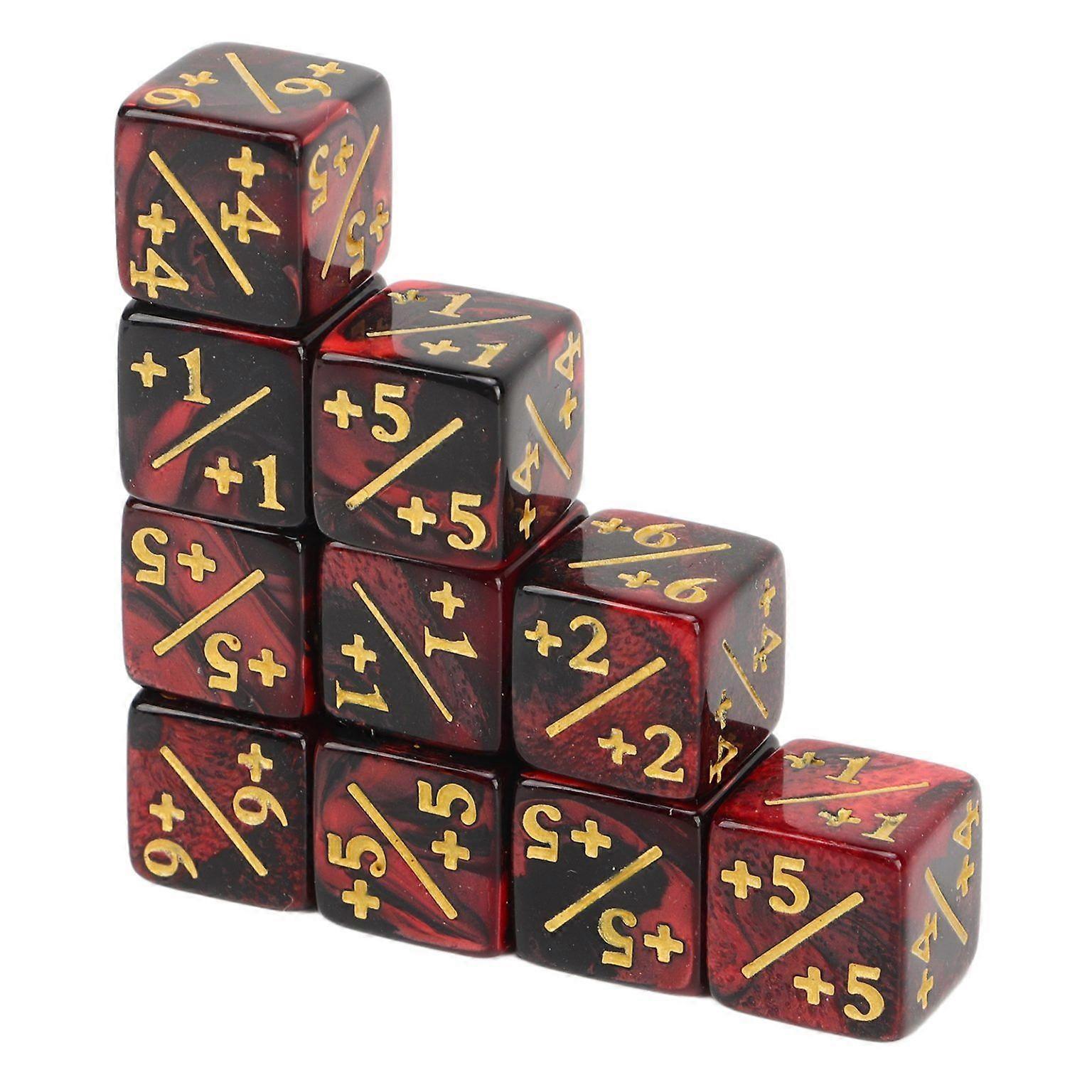 10PCS Educational Math Dice Set - 6-Sided Mathematical Dice for Learning