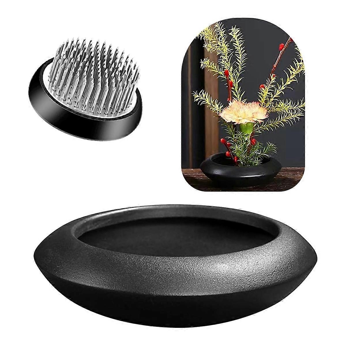 Ikebana Vase Kit Ceramic Flower Frog Vase Flower Frog Vase, A