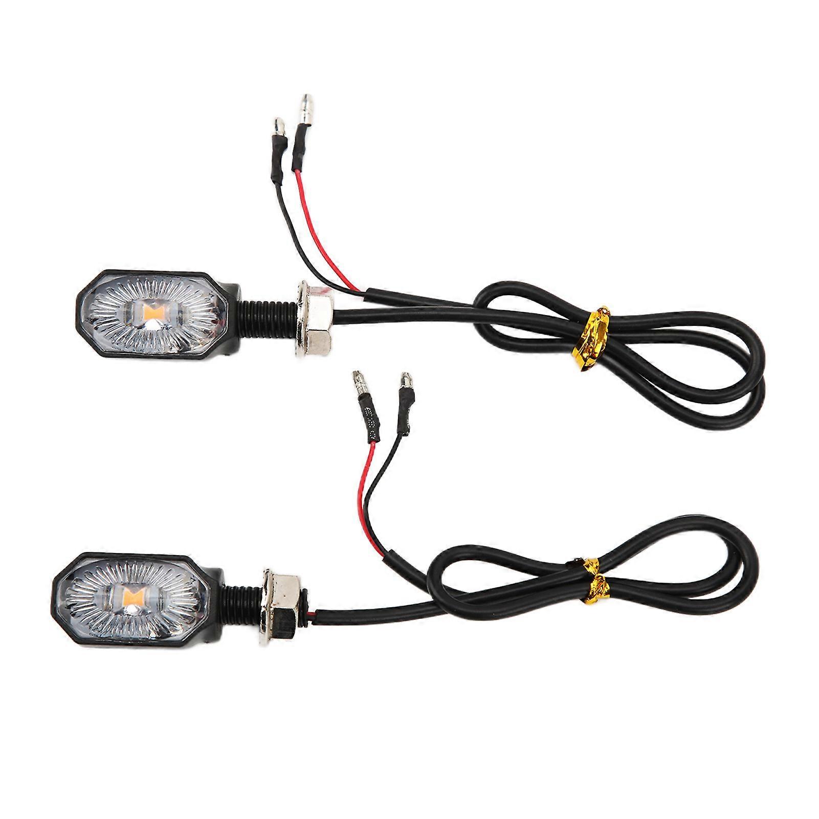 Mini oval steering lamp for motorcycle ATV 12V