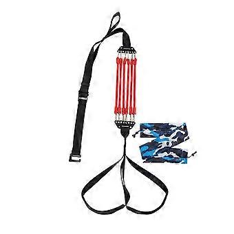 Home Gym Horizontal Bar Hanging Belt Elastic Chin Up Assistance Resistance Bands Arm Muscle Gym Belt Easy to Use  Red