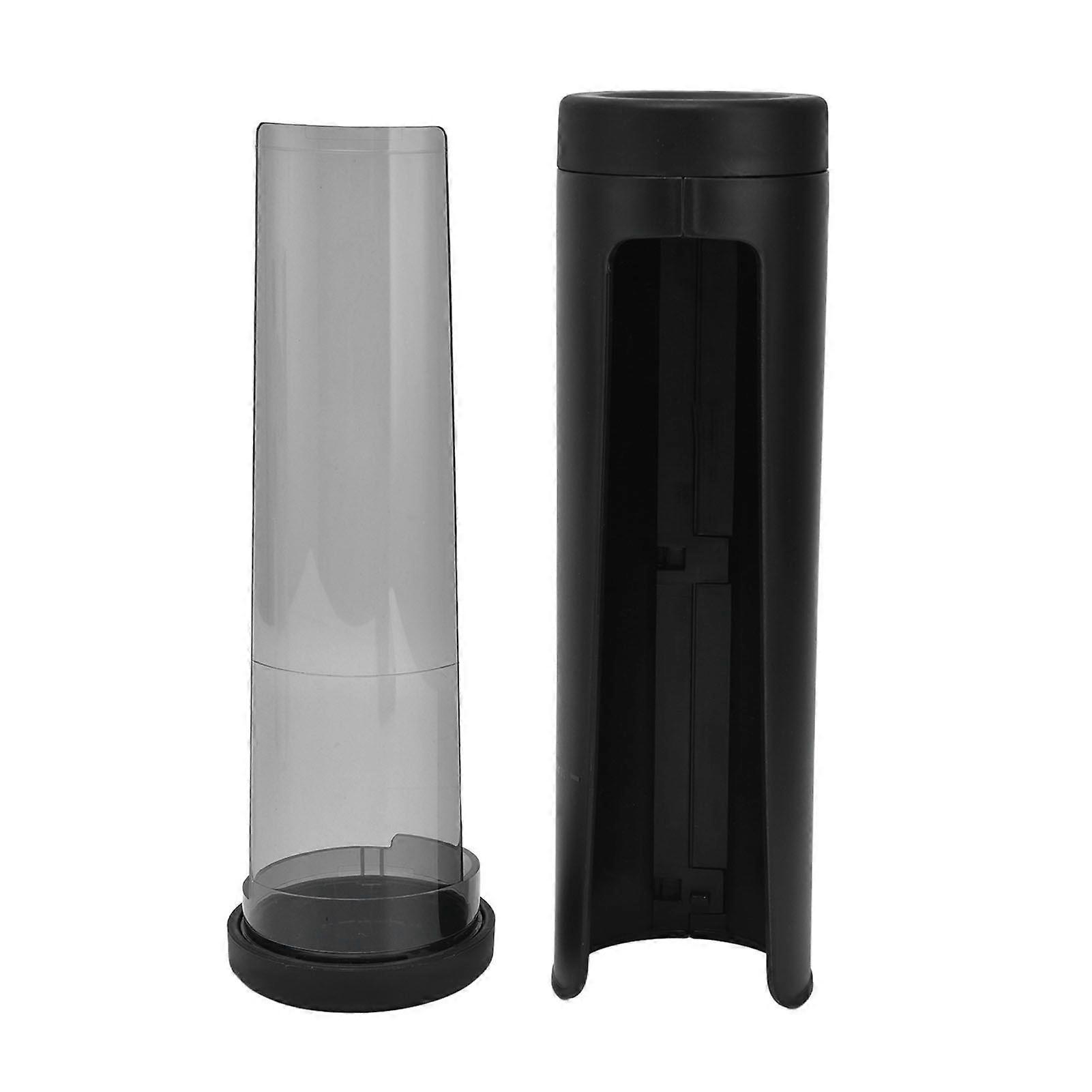 Paper Filter Holder for K CUP Visual Window Design Healthy Dustproof Black Coffee Filter Storage with Flip Cover