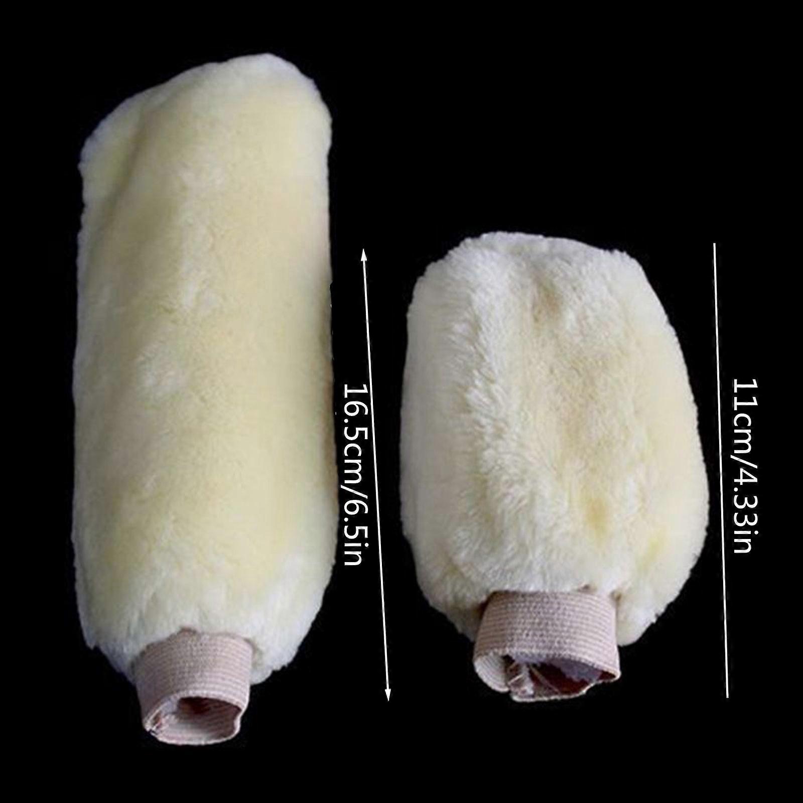 2Pcs Universal Manual Car Soft Plush Gear for Head Shift Knob Cover Gear Shift Collars Handbrake Grip Protector Multicolor