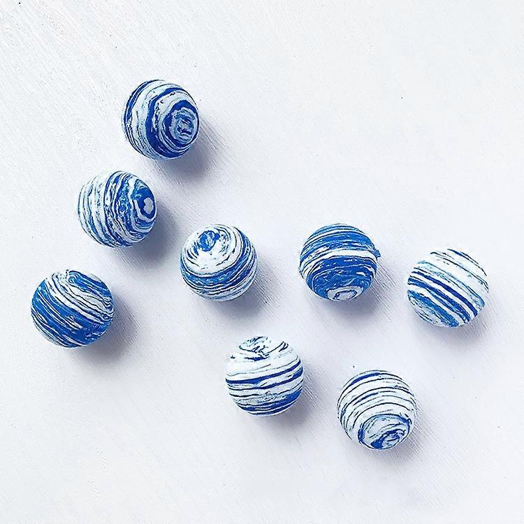 8pcs/ Set Blue White Ball Studio Background Ornament Photo Props