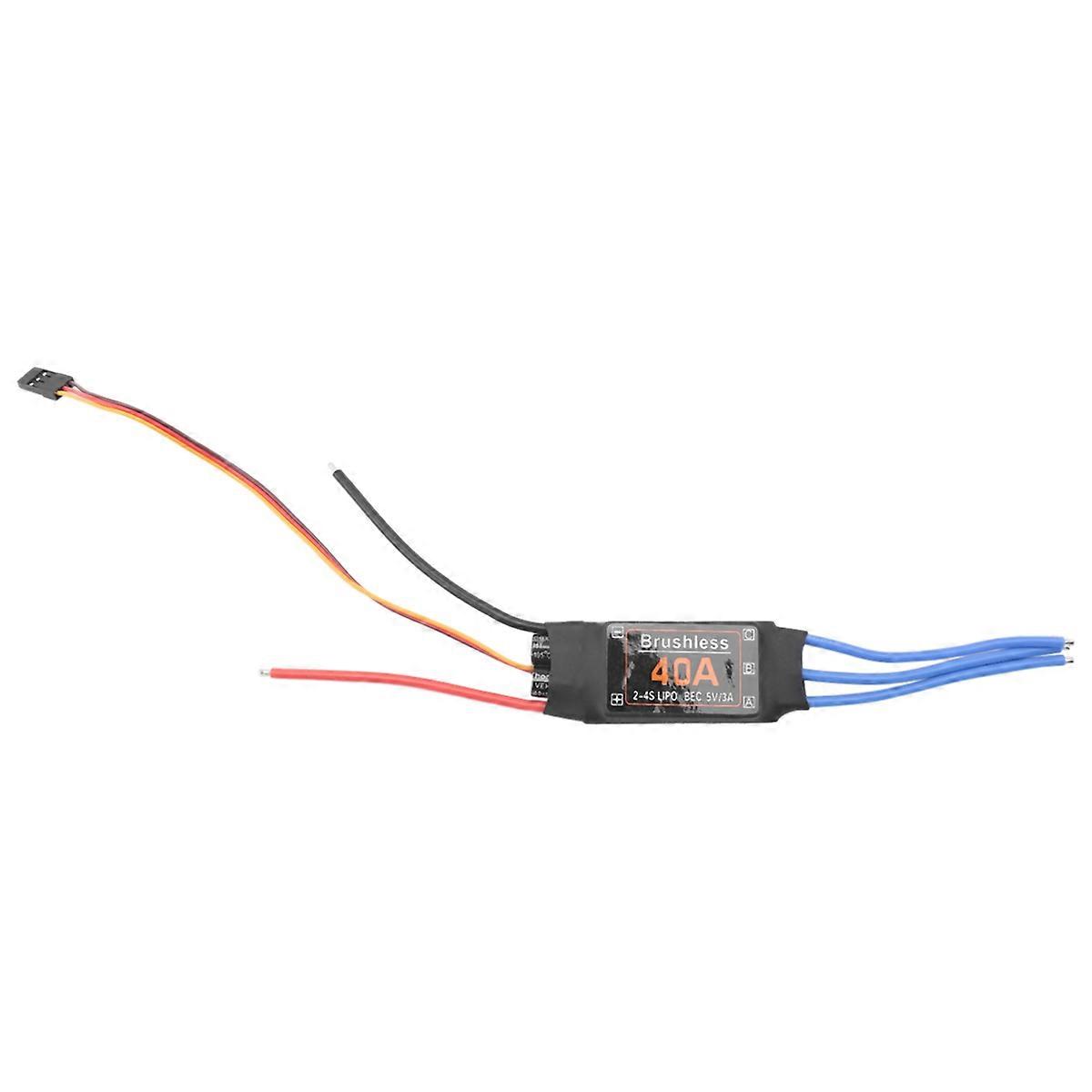 Contrôleur de vitesse ESC sans balais 40 A 2-4 S avec UBEC 5 V 3 A pour RC FPV
