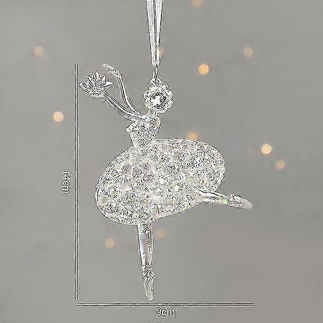 עץ אקריליק אייל מלאך בובת פעמון תליית קישוטים תליון 2023 קישוט שמח לבית 2024 מתנה לשנה החדשה