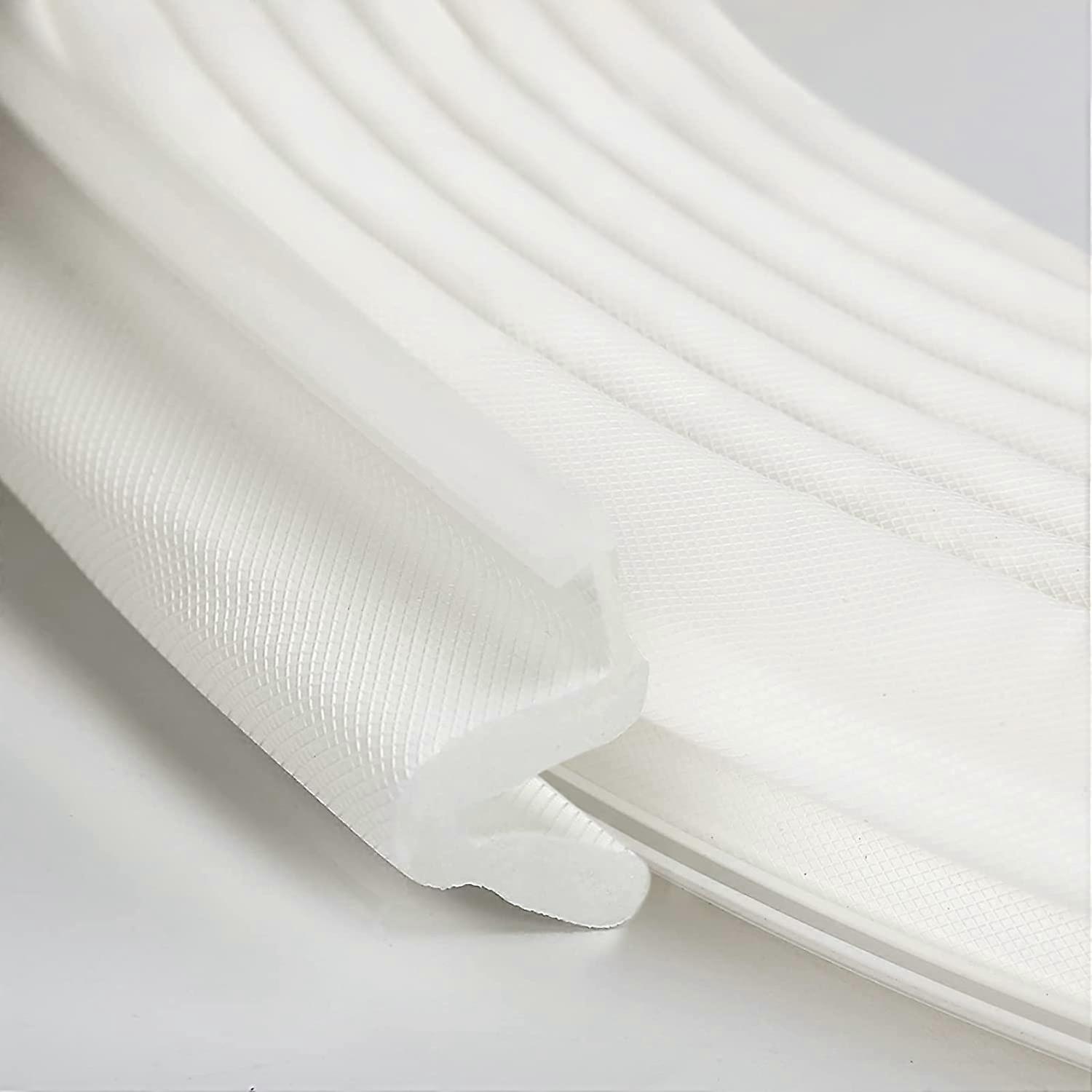 Weather Stripping Seal Strip for Doors and Windows, 40 Feet Foam Kerf Weather Stripping for 40-Inch Gaps, White, Easy Cut to Size