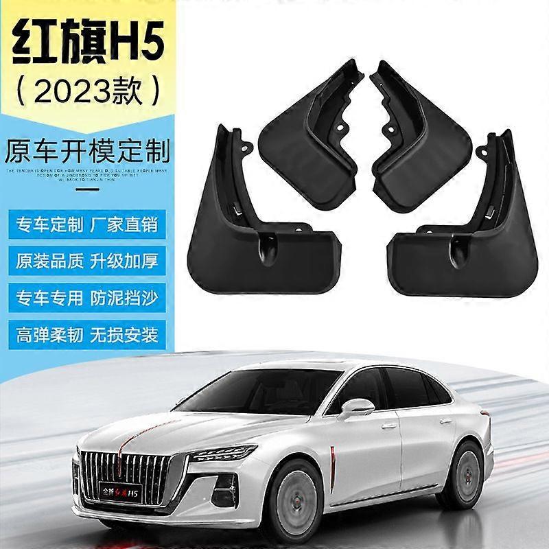 con Applicable To 2023 Red Flag H5 Car Tire Fender Original Modification Anti-Splash Splasher Soft Rubber Fender