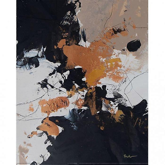 Anna Bernad Black Meringue Canvas Print