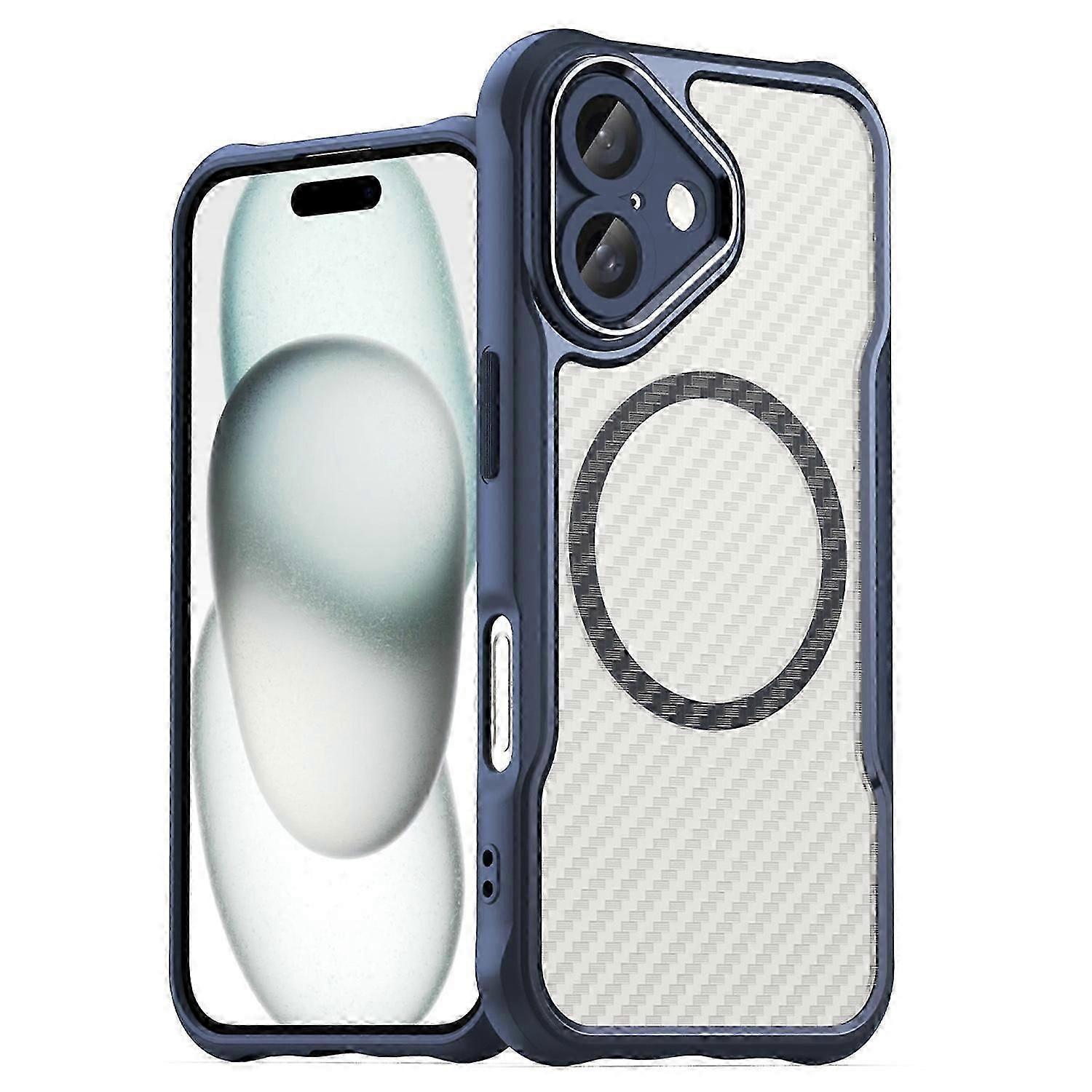 For iPhone 16 Case Compatible with MagSafe TPU+PC Drop-proof Phone Cover