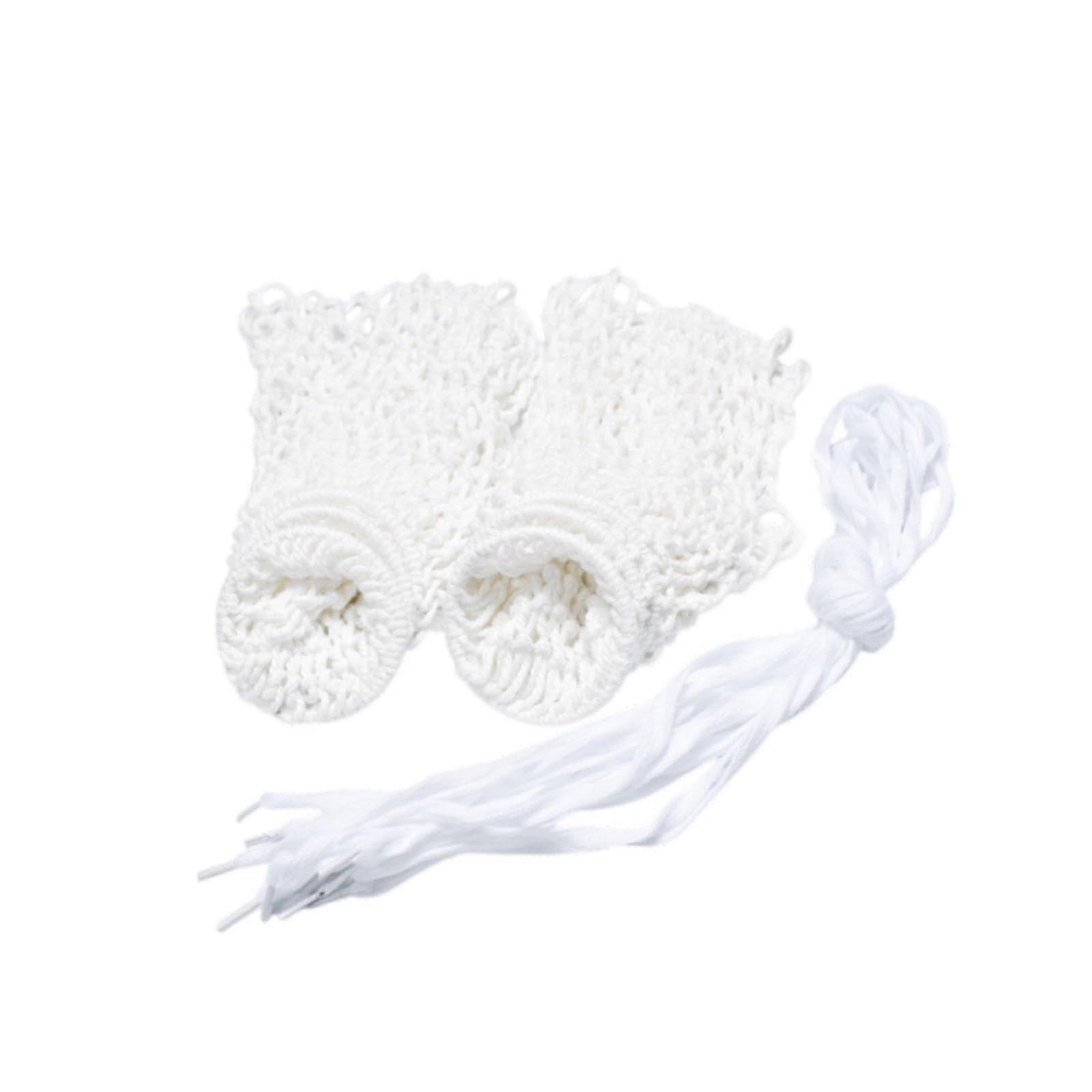 Pool Table Pocket 6 Pieces Cotton White With Rope Replacement Billiard Pocket Accessories