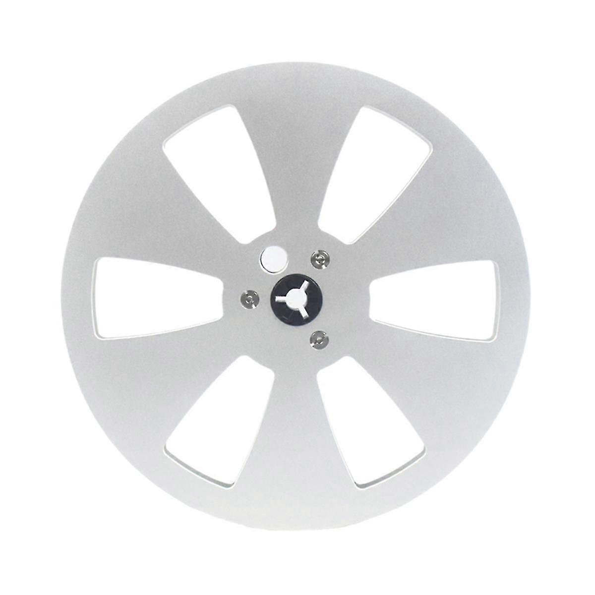 7 Inch 6 Hole 1/4 Empty Take Up Reel to Reel Small Hub Empty Tape Reels Opening Machine Tray Metal Tape Recorder Parts E