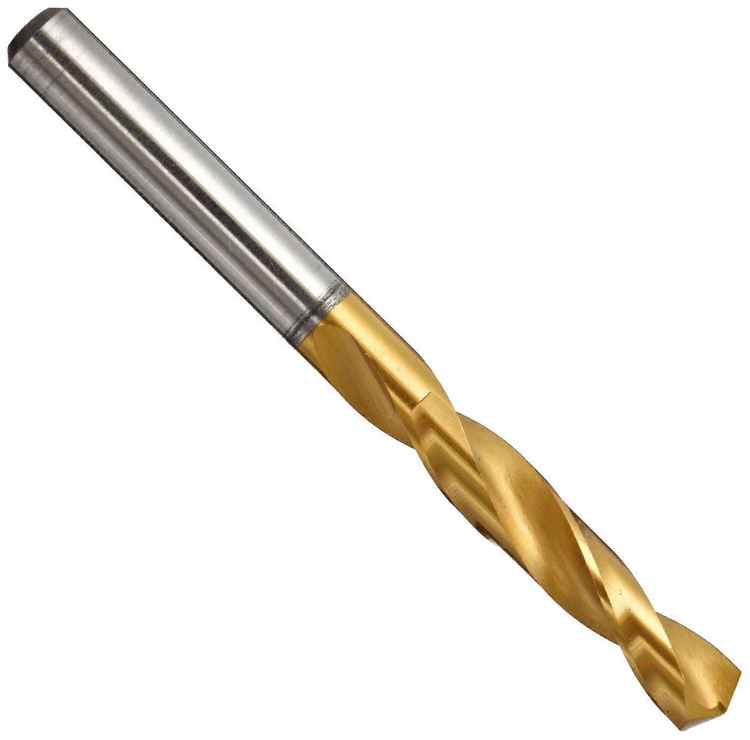 D4147 High Speed Steel Screw Machine Drill Bit, TiN Coated, 1/4" Diameter, 2-5/8" Length, 135 Degree Point, Slow Spiral (Pack of 5)