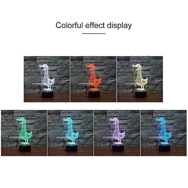 Black Base Creative 3D LED Decorative Night Light Powered by USB and Battery