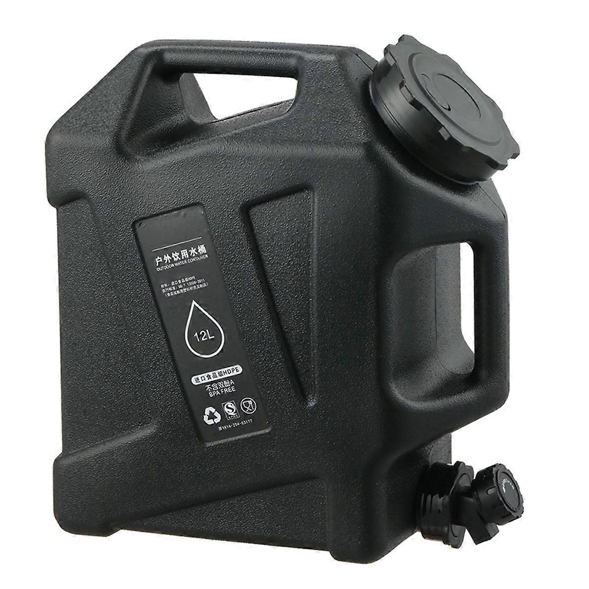 12L Outdoor Water Bucket Large-Capacity Portable Camping Water Bag B