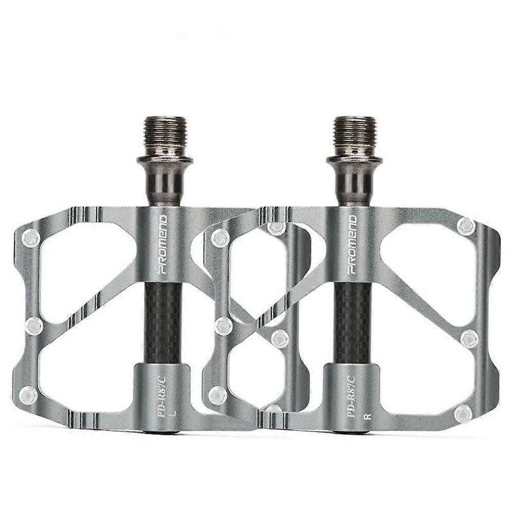 Mountain Bike Pedal Aluminum Alloy Bearing Pedals for Road Bikes, Lightweight Carbon Fiber Accessories, Durable and Compatible