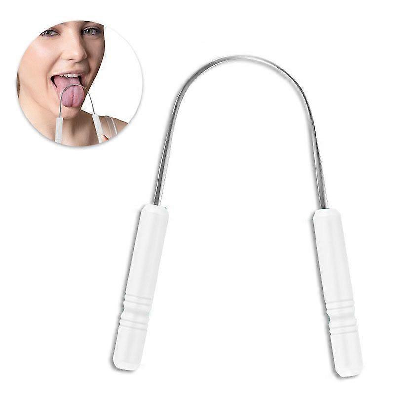 Tongue scraper for adults and children to remove tongue buildup and freshen breath (1-pack)