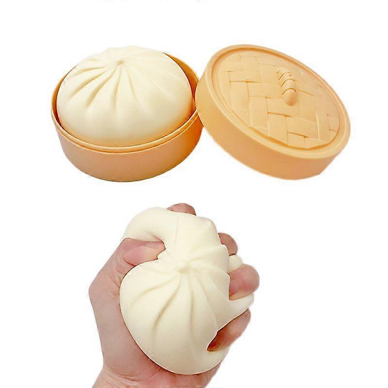 Decompression steamed stuffed bun toy pinch decompression artifact small steamer model (2 pieces)
