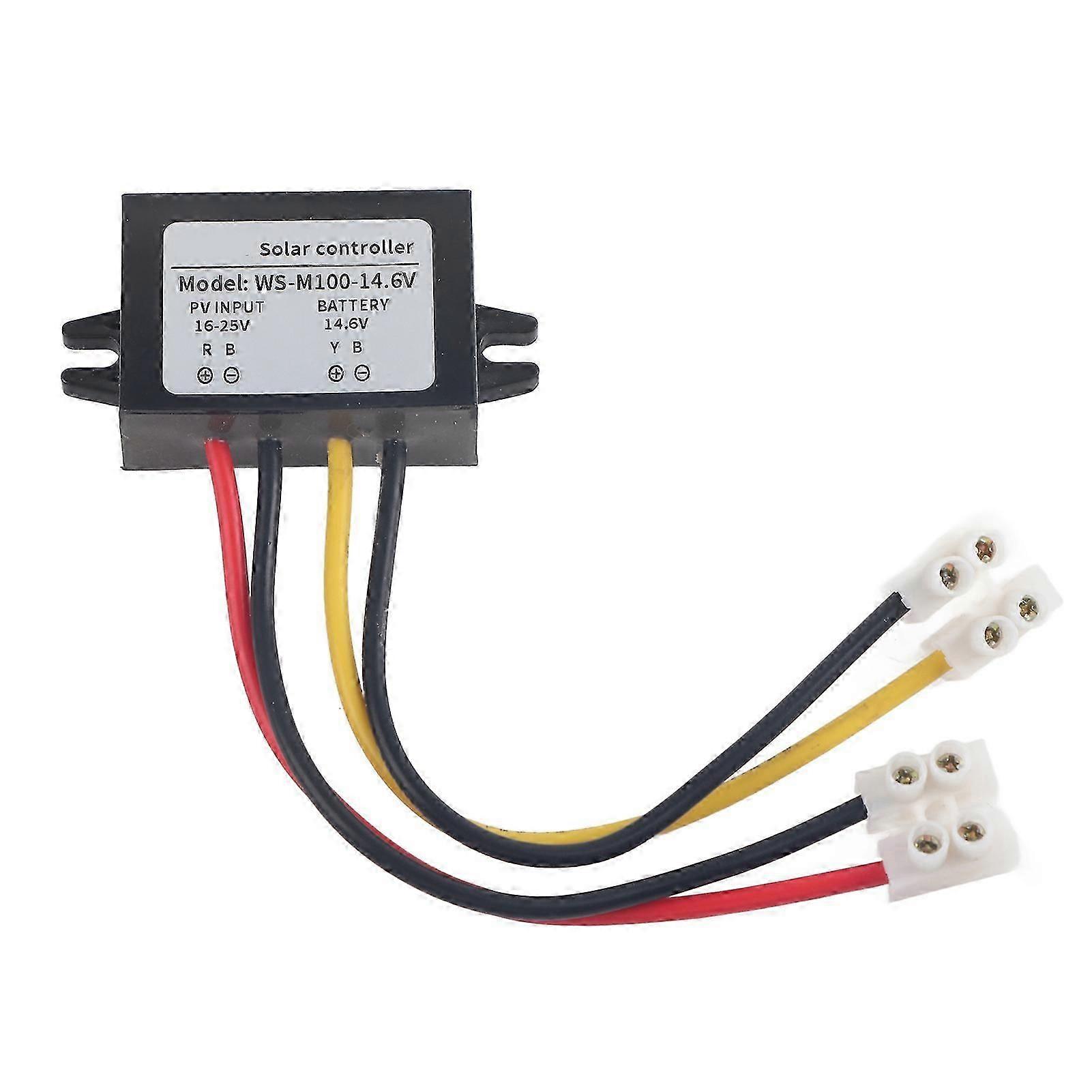 MPPT Solar Controller Protective Control Panel Switch Battery Charging Supplies 100W WSM10014.6V