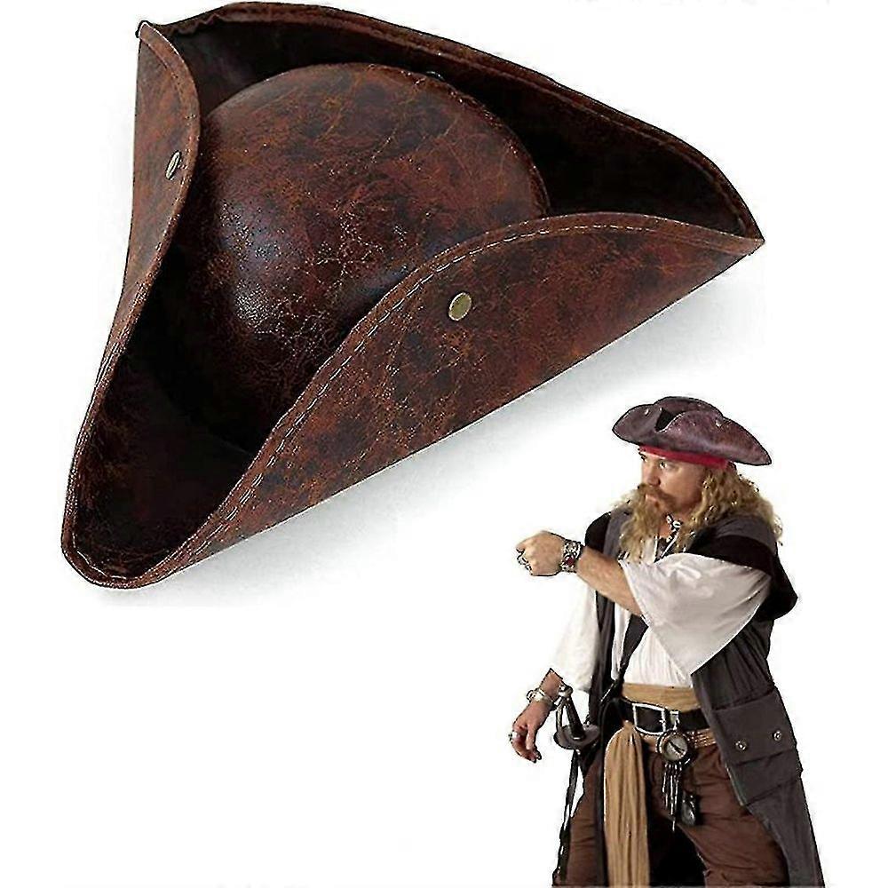 HJyzng Piratenhut für Erwachsene Halloween-Hüte für Erwachsene Dreispitz-Hut im Kolonialstil Geeignet TG[