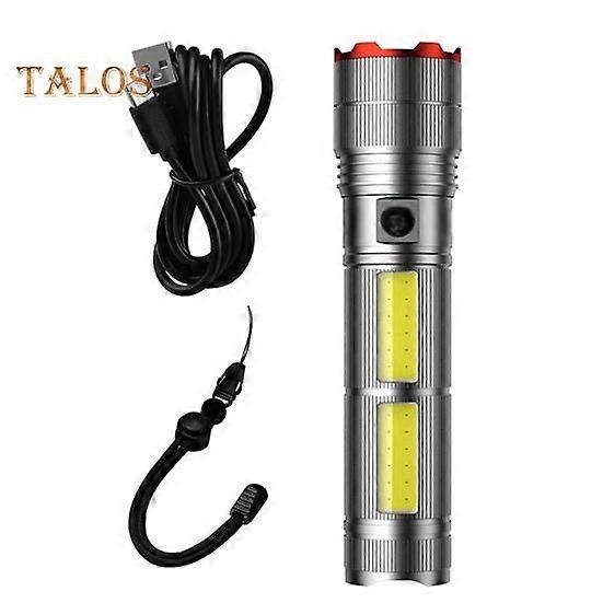 High Powered Flashlight 4 Modes Adjustable Super Bright Waterproof Zoomable Rechargeable Tactical Flashlight with Power Display